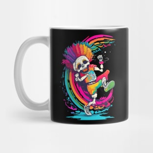 Dancing Skeleton Rainbow Mug